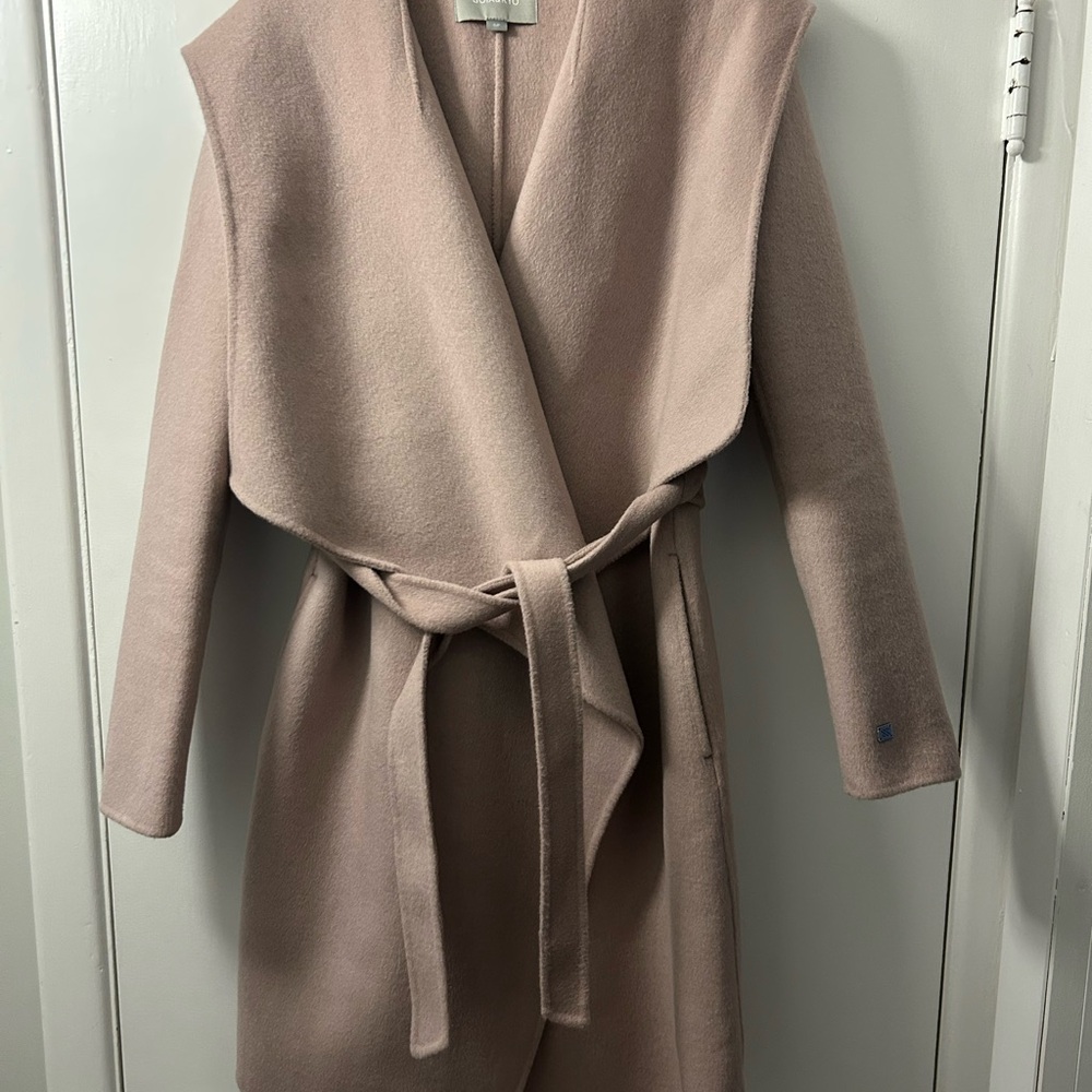Soia & Kyo Taupe Wool Coat